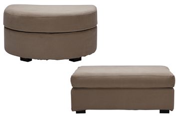 Pouf Élémentaire arrondi ou rectangulaire