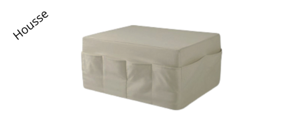 Housse pouf pocket lit